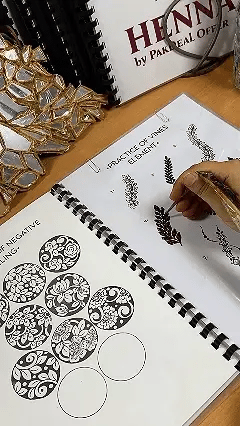 Mehandi Reusable Practice Book + FREE PRACTICE CONE